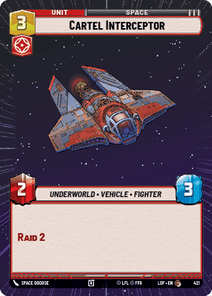 Cartel Interceptor (LOF) Common Fantasy Flight Games Hyperspace Non-Foil