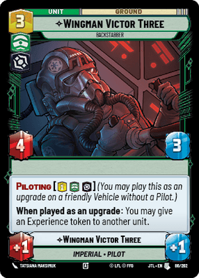 Wingman Victor Three - Backstabber (JTL) Uncommon Fantasy Flight Games Standard Non-Foil