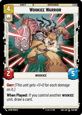 Wookiee Warrior (SHD) Common  Fantasy Flight Games Standard Non-Foil 