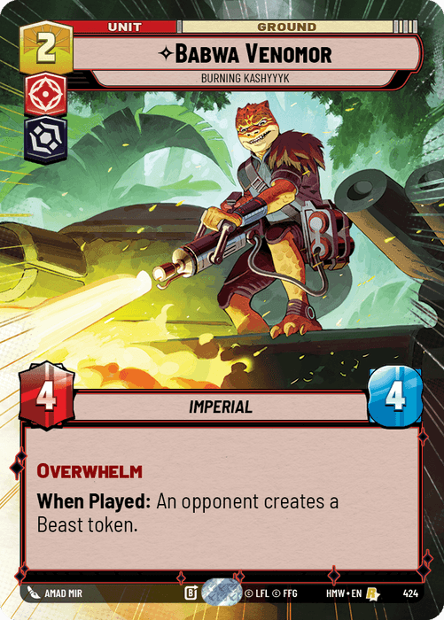 Babwa Venomor - Burning Kashyyyk (HMW) Rare