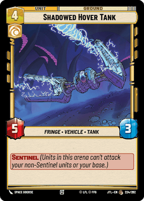 Shadowed Hover Tank (JTL) Common Fantasy Flight Games Standard Non-Foil