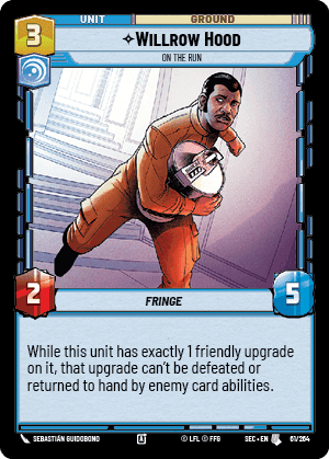 Willrow Hood - On the Run (SEC) Uncommon Fantasy Flight Games Standard Non-Foil