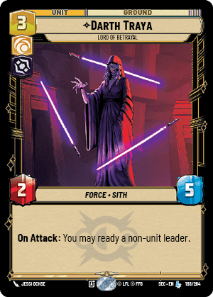 Darth Traya - Lord of Betrayal (SEC) Legendary Fantasy Flight Games