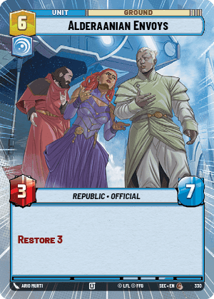 Alderaanian Envoys (SEC) Common Fantasy Flight Games Hyperspace Non-Foil