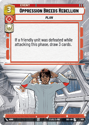 Oppression Breeds Rebellion (SEC) Uncommon Fantasy Flight Games