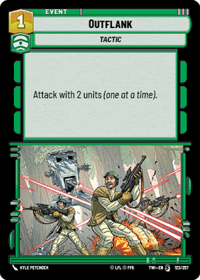 Outflank (TWI) Starter Star Wars Unlimited Fantasy Flight Games Standard Non-Foil 