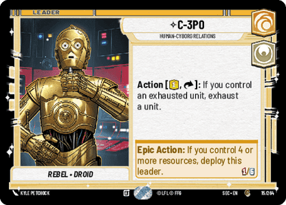 C-3PO - Human-Cyborg Relations (SEC) Common Fantasy Flight Games