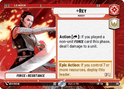 Rey - Nobody (LOF) Rare Fantasy Flight Games Hyperspace Non-Foil