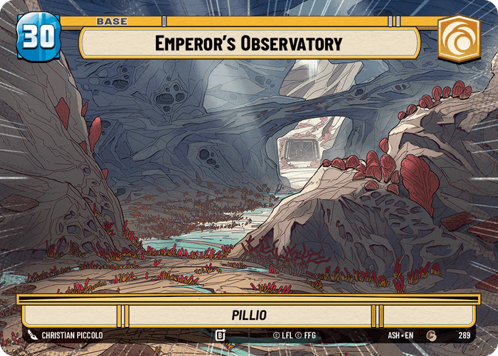 Emperor's Observatory (ASH) Common Star Wars Unlimited Fantasy Flight Games Hyperspace Non-Foil