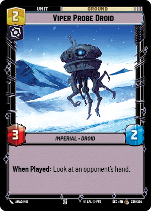 Viper Probe Droid (SEC) Common Fantasy Flight Games Standard Non-Foil