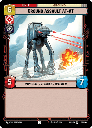 Ground Assault AT-AT (IBH) Special Fantasy Flight Games Standard Non-Foil