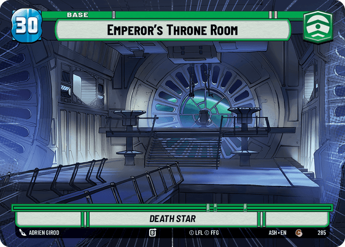 Emperor's Throne Room (ASH) Common Star Wars Unlimited Fantasy Flight Games Hyperspace Non-Foil