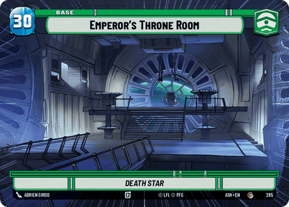 Emperor's Throne Room (ASH) Common Star Wars Unlimited Fantasy Flight Games Hyperspace Non-Foil