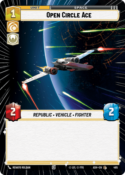 Open Circle Ace (ASH) Common Star Wars Unlimited Fantasy Flight Games Hyperspace Non-Foil