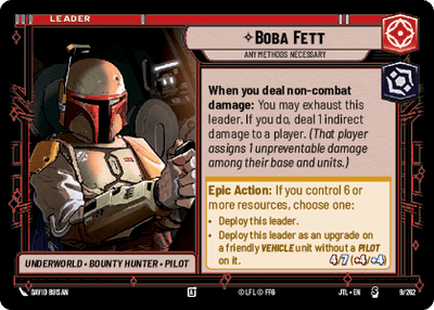 Boba Fett - Any Methods Necessary (JTL) Starter Fantasy Flight Games Standard Non-Foil