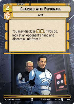 Charged with Espionage (SEC) Uncommon Fantasy Flight Games