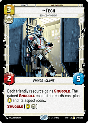 Tech - Source of Insight (SHD) Rare Star Wars Unlimited Fantasy Flight Games Standard Non-Foil 