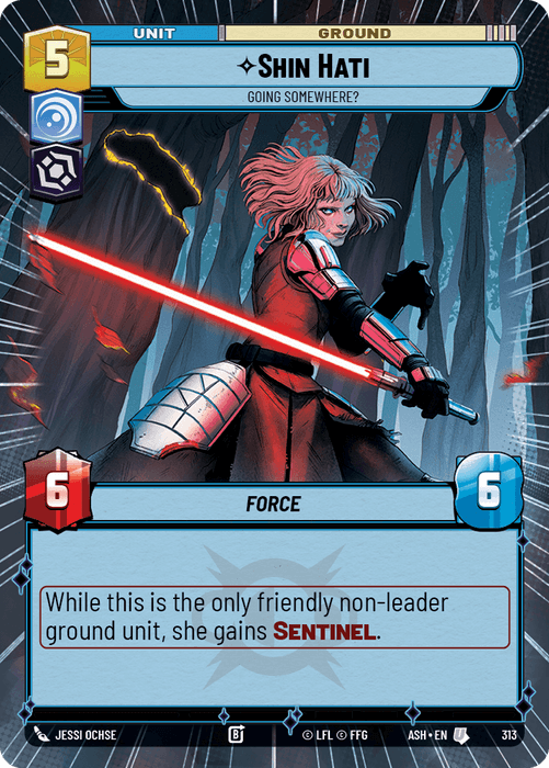 Shin Hati - Going Somewhere? (ASH) Uncommon Star Wars Unlimited Fantasy Flight Games Hyperspace Non-Foil