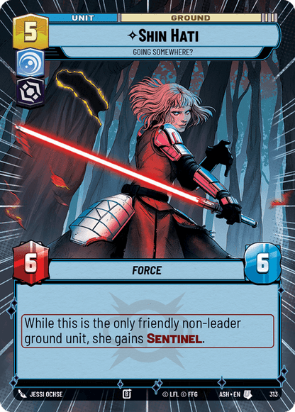 Shin Hati - Going Somewhere? (ASH) Uncommon Star Wars Unlimited Fantasy Flight Games Hyperspace Non-Foil