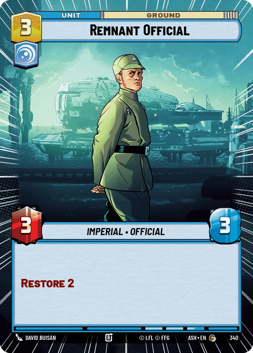 Remnant Official (ASH) Common Star Wars Unlimited Fantasy Flight Games Hyperspace Non-Foil