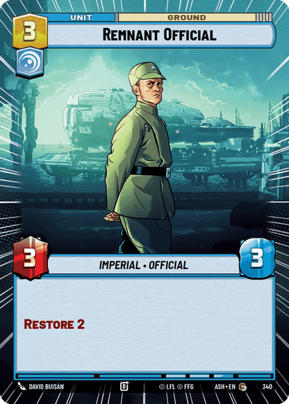 Remnant Official (ASH) Common Star Wars Unlimited Fantasy Flight Games Hyperspace Non-Foil