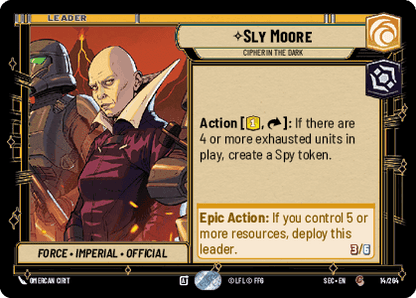 Sly Moore - Cipher in the Dark (SEC) Common Fantasy Flight Games