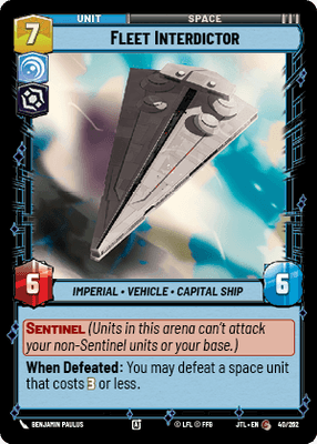 Fleet Interdictor (JTL) Common Fantasy Flight Games Standard Non-Foil