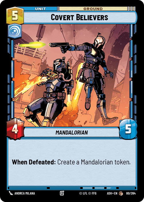 Covert Believers (ASH) Common Star Wars Unlimited Fantasy Flight Games Standard Non-Foil
