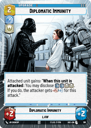Diplomatic Immunity (SEC) Uncommon Fantasy Flight Games