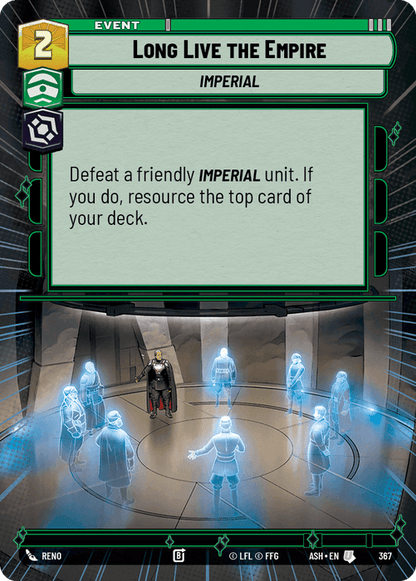 Long Live the Empire (ASH) Uncommon Star Wars Unlimited Fantasy Flight Games Hyperspace Non-Foil