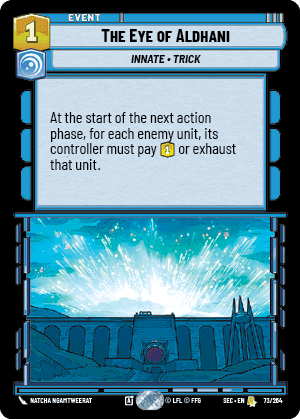 The Eye of Aldhani (SEC) Rare Fantasy Flight Games Standard Non-Foil