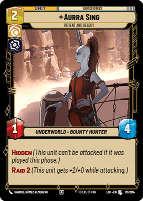 Aurra Sing - Patient and Deadly (LOF) Uncommon Fantasy Flight Games Standard Non-Foil