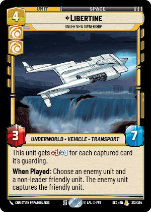 Libertine - Under New Ownership (SEC) Rare Fantasy Flight Games Standard Non-Foil