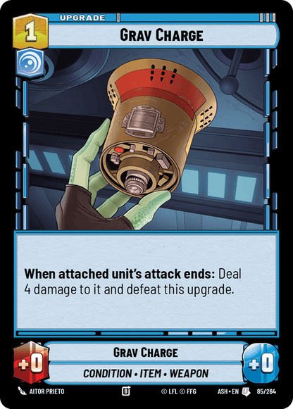 Grav Charge (ASH) Uncommon Star Wars Unlimited Fantasy Flight Games Standard Non-Foil