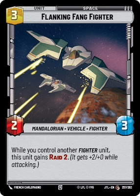 Flanking Fang Fighter (JTL) Common Fantasy Flight Games Standard Non-Foil