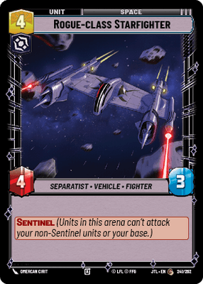 Rogue-class Starfighter (JTL) Common Fantasy Flight Games Standard Non-Foil