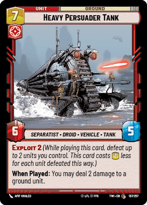 Heavy Persuader Tank (TWI) Common Star Wars Unlimited Fantasy Flight Games Standard Non-Foil 