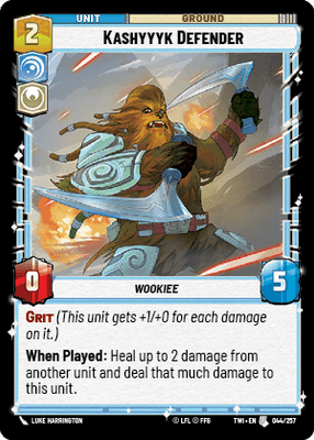 Kashyyk Defender (TWI) Uncommon Star Wars Unlimited Fantasy Flight Games Standard Non-Foil 