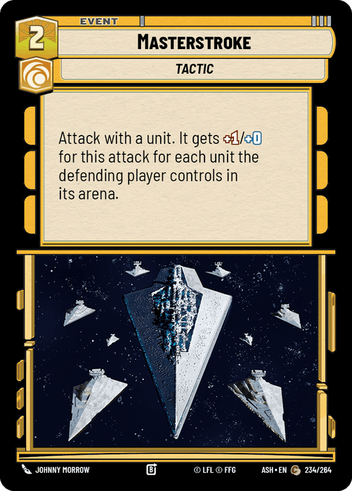 Masterstroke (ASH) Common Star Wars Unlimited Fantasy Flight Games Standard Non-Foil