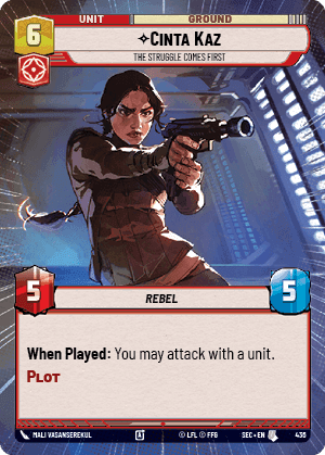 Cinta Kaz - The Struggle Comes First (SEC) Uncommon Fantasy Flight Games
