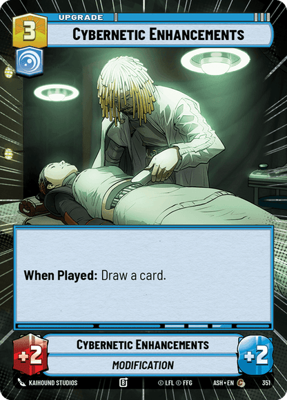 Cybernetic Enhancements (ASH) Common Star Wars Unlimited Fantasy Flight Games Hyperspace Non-Foil