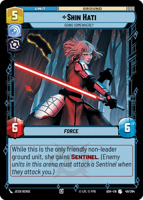 Shin Hati - Going Somewhere? (ASH) Uncommon Star Wars Unlimited Fantasy Flight Games Standard Non-Foil