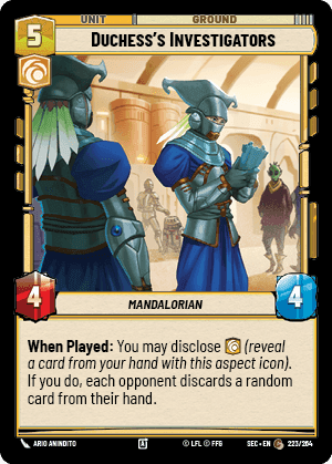 Duchess's Investigators (SEC) Common Fantasy Flight Games