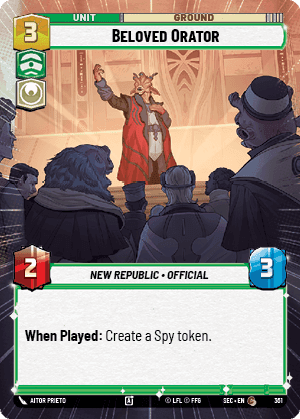 Beloved Orator (SEC) Common Fantasy Flight Games