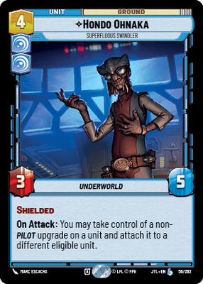 Hondo Ohnaka - Superfluous Swindler (JTL) Legendary Fantasy Flight Games Standard Non-Foil