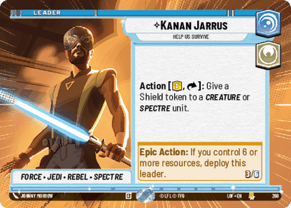 Kanan Jarrus - Help Us Survive (LOF) Rare Fantasy Flight Games Hyperspace Non-Foil