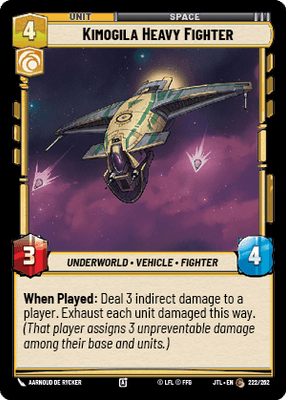Kimoglia Heavy Fighter (JTL) Common Fantasy Flight Games Standard Non-Foil