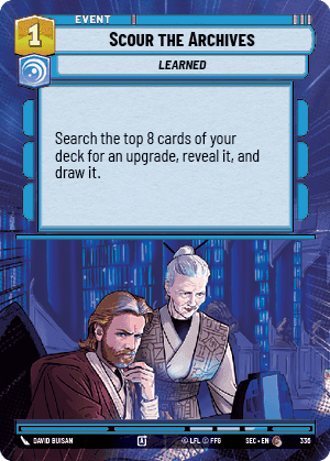 Scour the Archives (SEC) Common Fantasy Flight Games Hyperspace Non-Foil