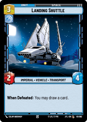 Landing Shuttle (JTL) Common Fantasy Flight Games Standard Non-Foil
