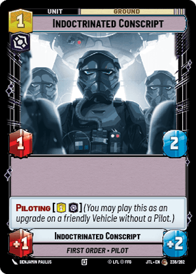 indoctrinated Conscript (JTL) Common Fantasy Flight Games Standard Non-Foil